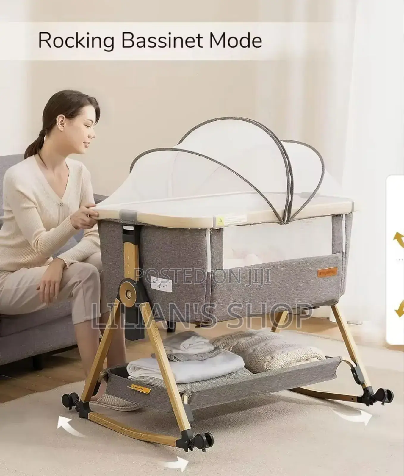 Maydolly 3-in-1 Baby Bassinet Bed