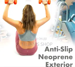 Pair of Blue Neoprene Dumbbells, Each Weighing 8 Kg.
