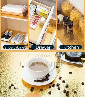 Gold-Textured, Self-Adhesive, Aluminum Foil Wallpaper
