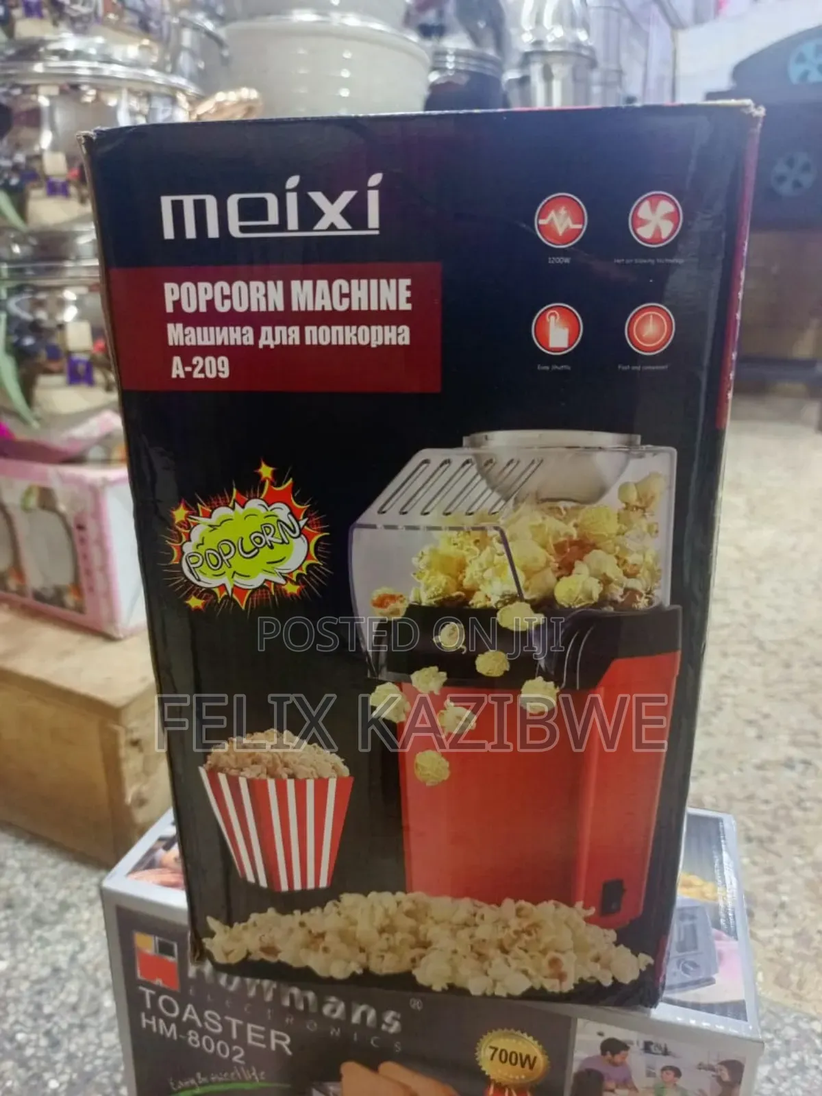 Mini Electric Hot Air Popcorn Maker.
