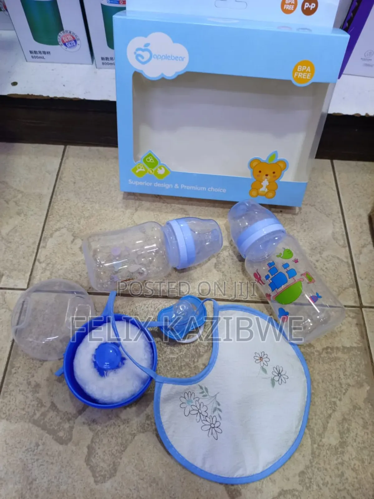 Applebear Baby Feeding Bottle Gift Set.
