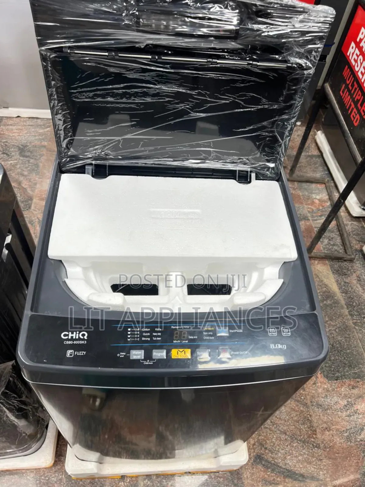 Chiq 8kg Top Loader Washing Machines Automatic With 10years Warranty.