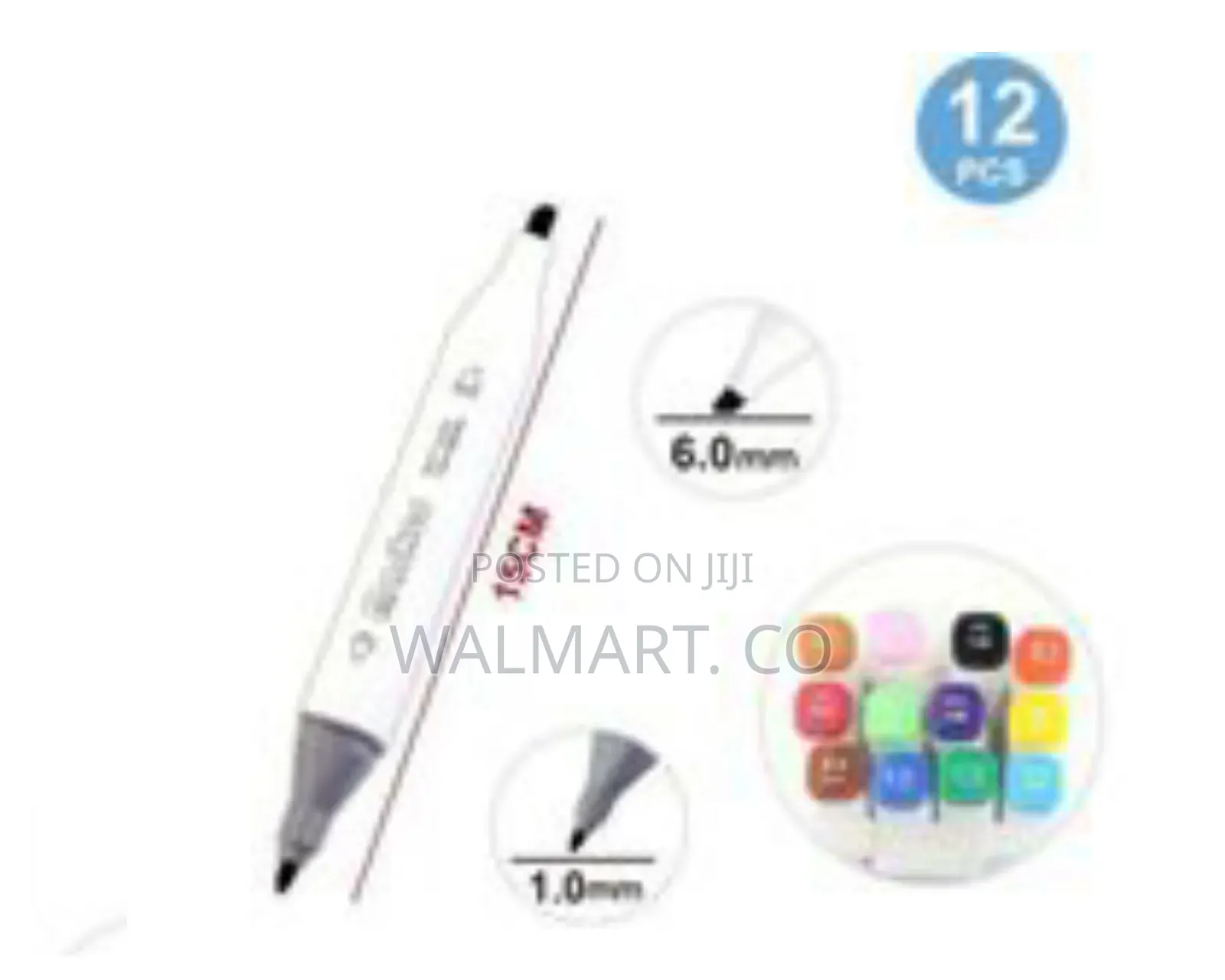 Motarro Professional 12 Piece Dual Tip Marker Set