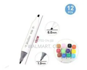 Motarro Professional 12 Piece Dual Tip Marker Set