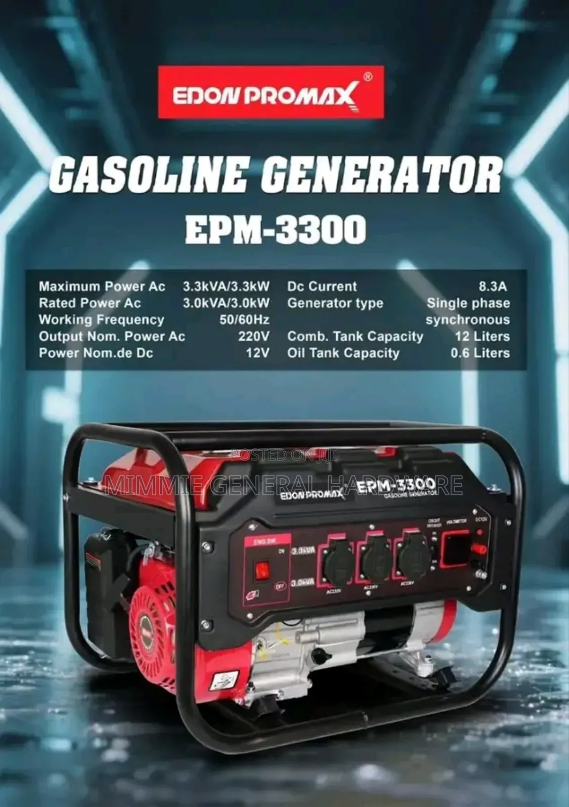Edon Promax 3.3kva Generator