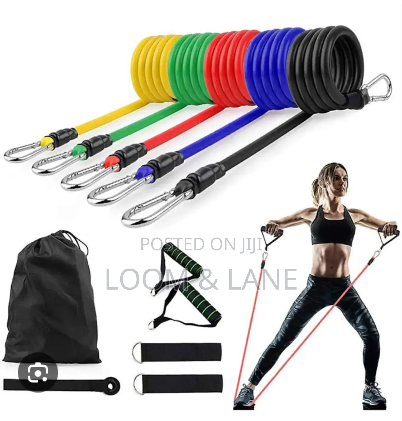 Resistance Bands Set - 11pc, Exercise Bands for Men/Women