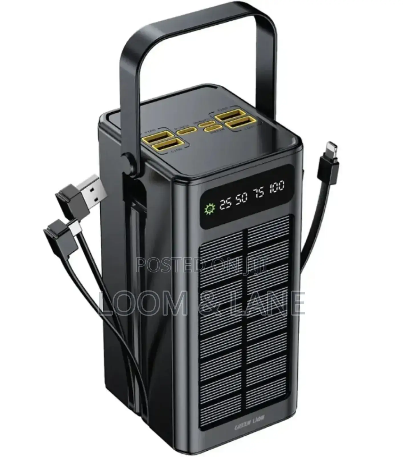 Green Lion Solar X 60000mah Power Bank Pd 20w - Black