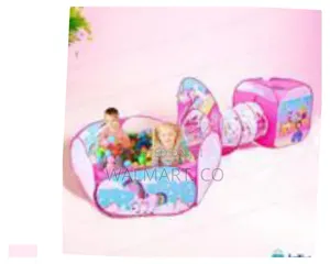 3 in 1 Unicorn and Princess Play Tent, Tunnel,And Ball Pit Set