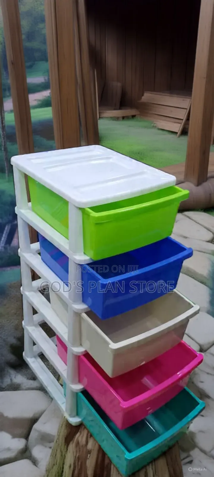 Enterprise 5layer Modular Plastic Storage Cabinet Trolley