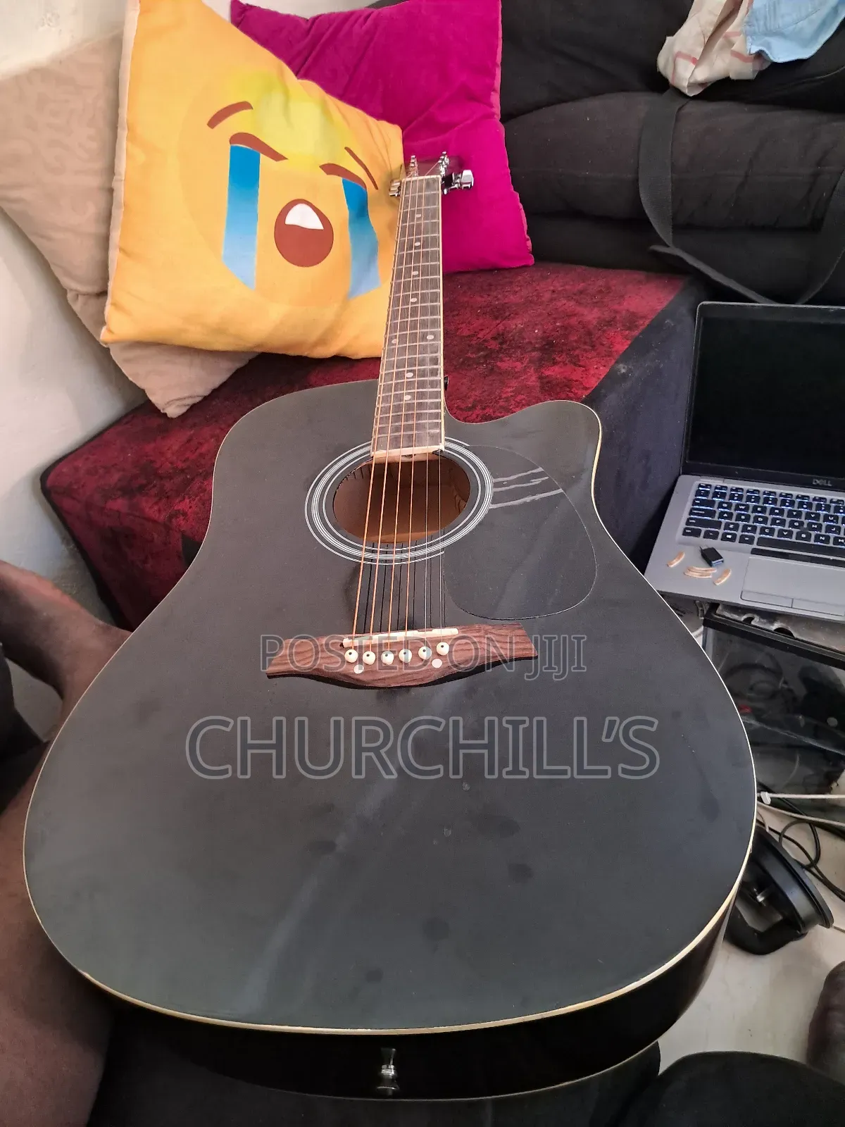 Sonido Sme C105 6-Strings Semi Acoustic Guitar, Right Handed, Black