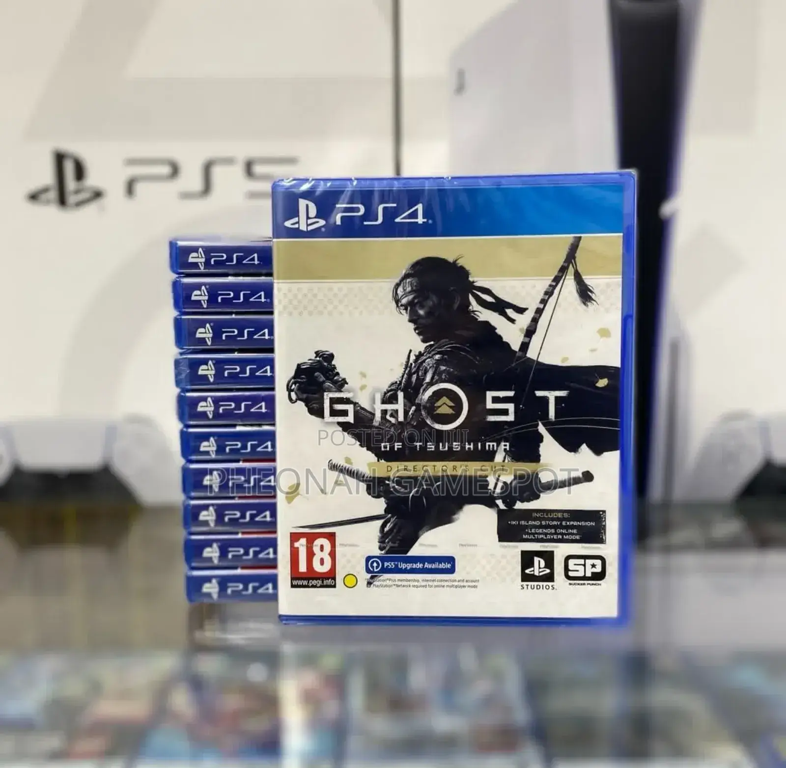 Ghost Of Tsushima Game Cd For Ps4. Be A Real Samurai With A Sharp Blad