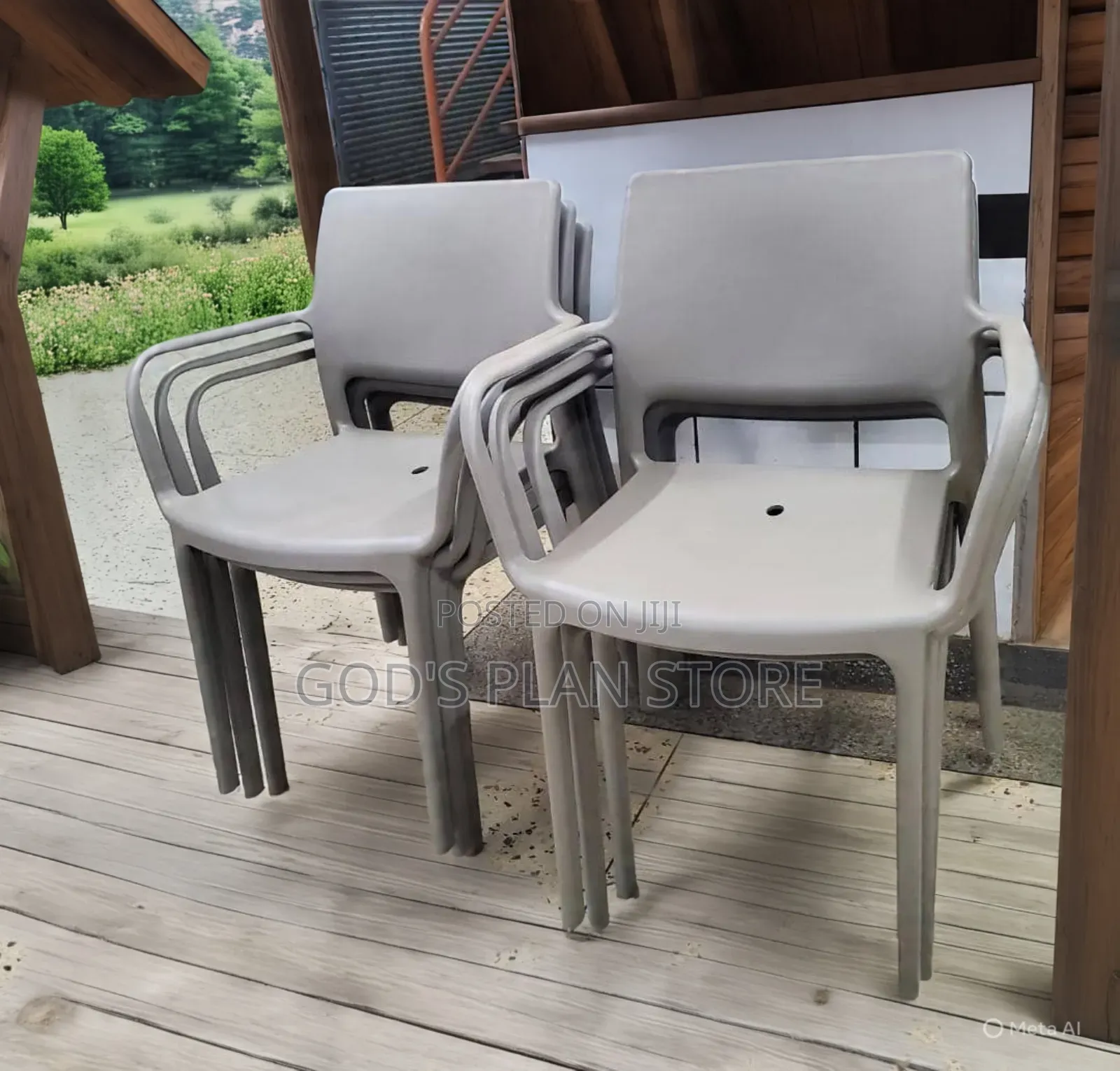 Patio Outdoor Cafeteria Plastic Chairs Plastic Chairs