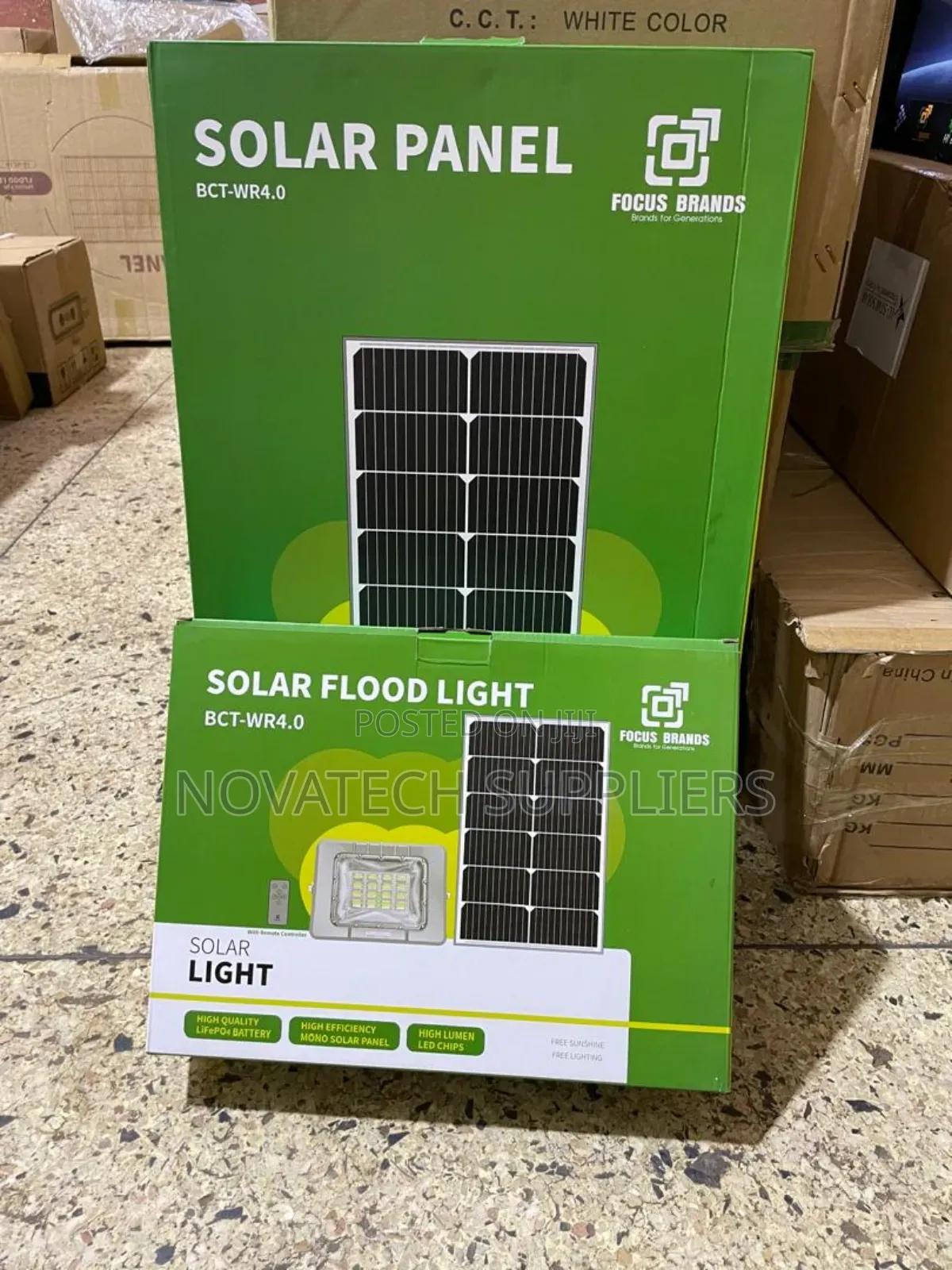 Blue Carbon Wr 300w Dusk-to-Dawn Solar Flood Light