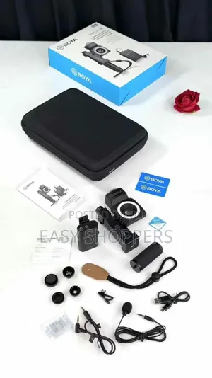 Boya Smartcine Wireless Lavalier Lapel Microphone Smartphone Video Kit