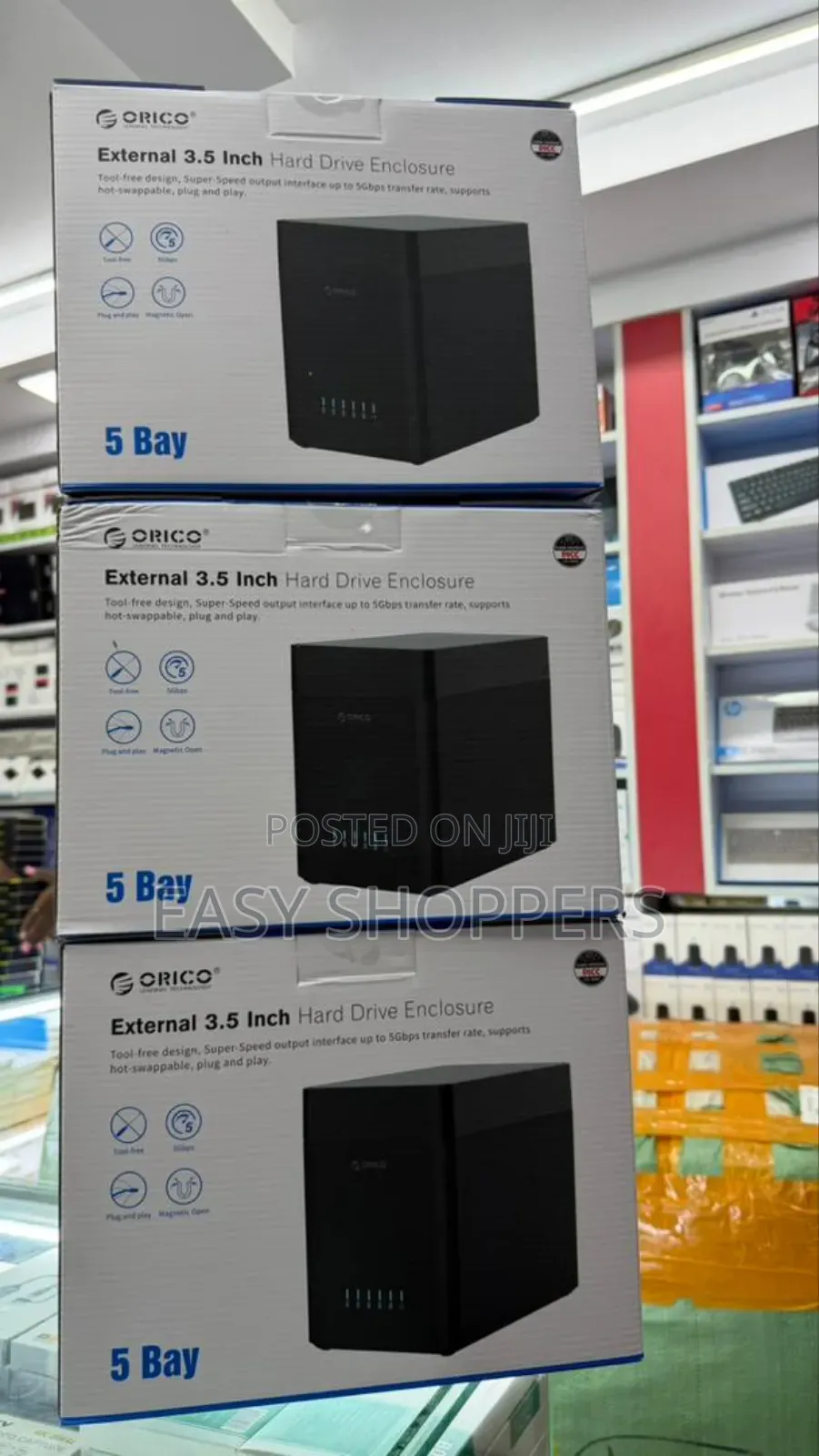 Orico 5 Bay Hard Disk Docking Station Upto 90tb