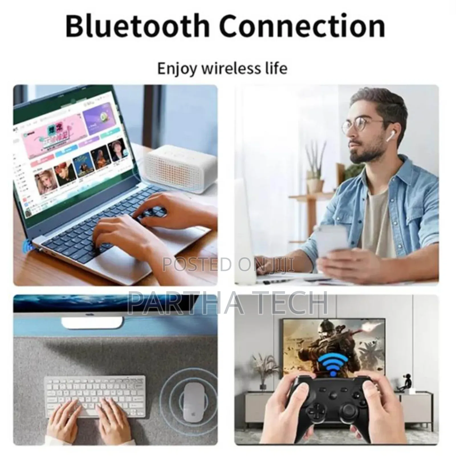Bluetooth 5.3 Usb Adapter (High-Speed Dongle)-Seamless Connection