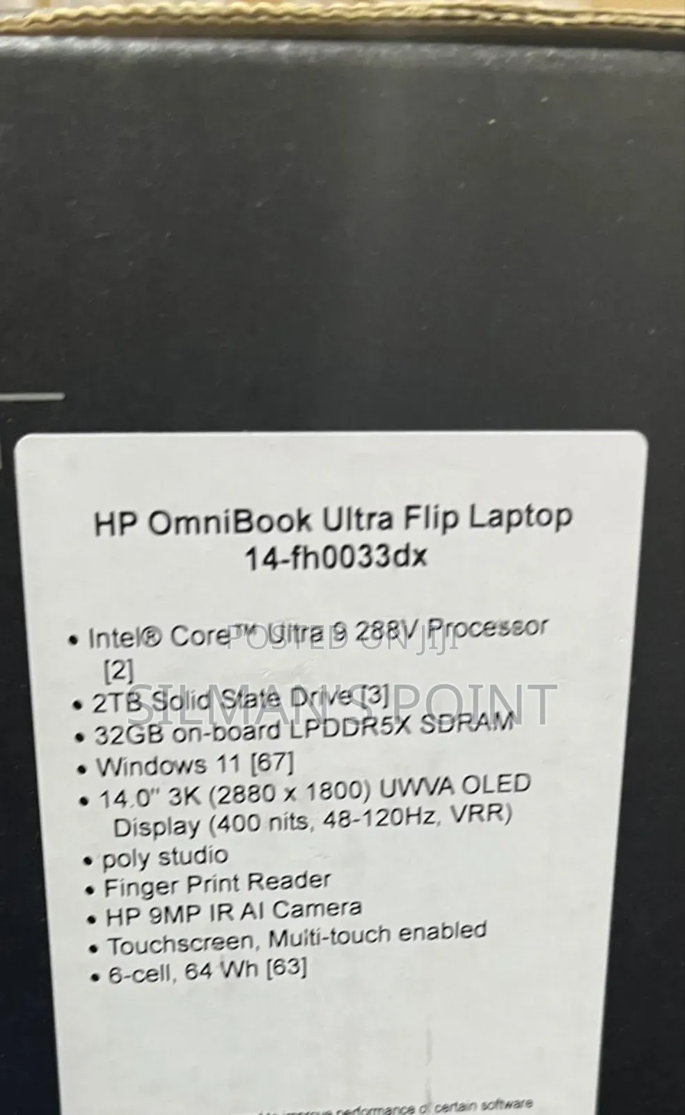New Laptop HP OmniBook Ultra Flip 14" 32GB Intel Core Ultra 9 SSD 2T