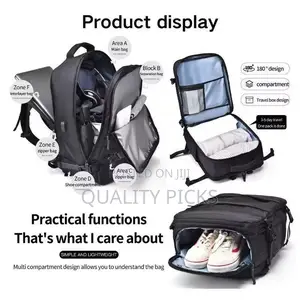 Large Travel Backpack Carry on for Women Man Waterproof Gym