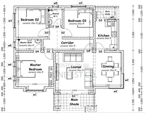 3 Bedroom House Architectural Drawings