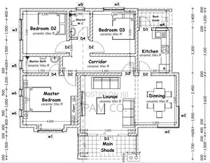 3 Bedroom House Architectural Drawings