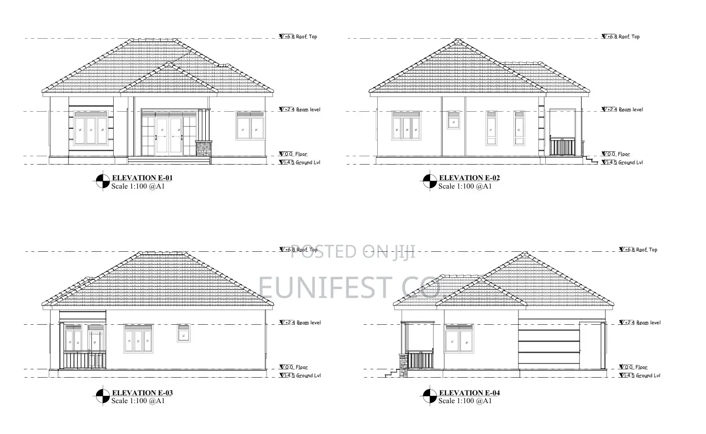 3 Bedroom House Architectural Drawings