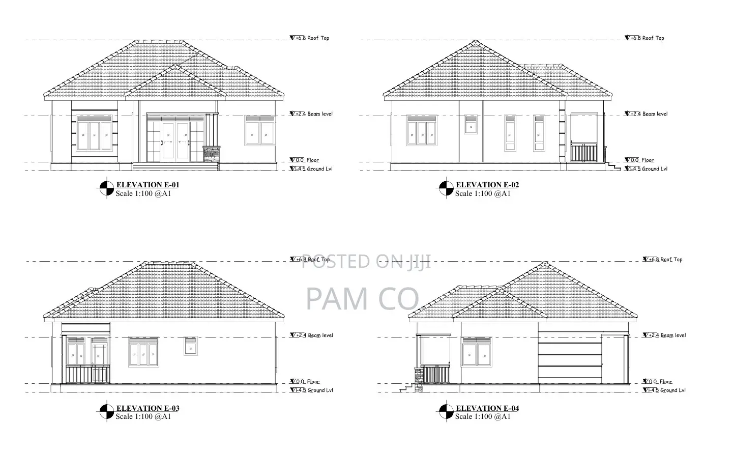 3 Bedroom House Architectural Drawings