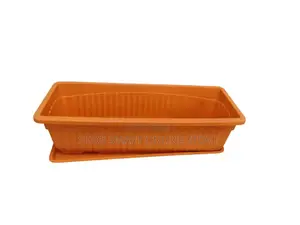 Decided Plastic Flower Pots Rectangular