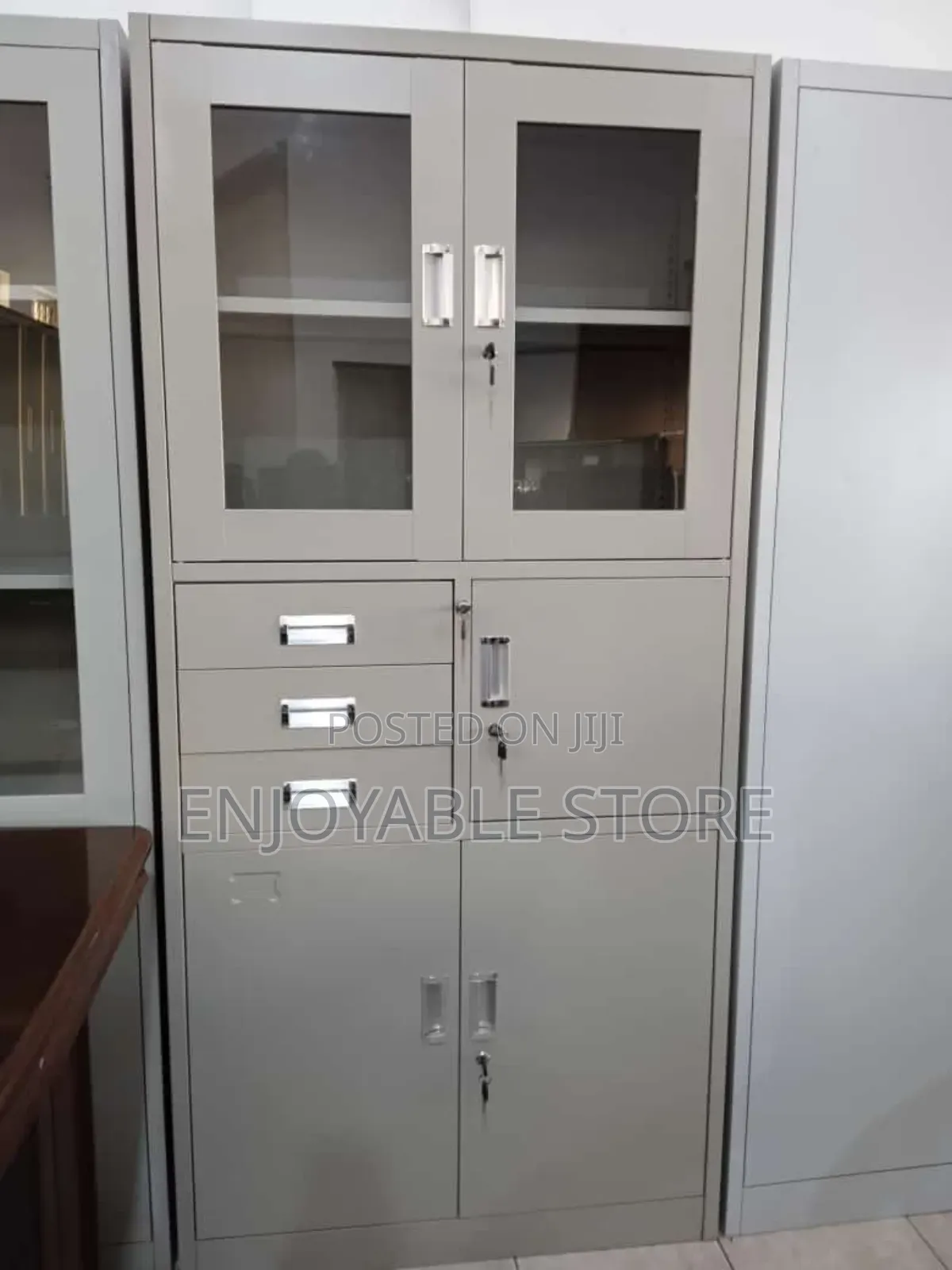 Office File Cabinet With Drawers Safe Half Glassed