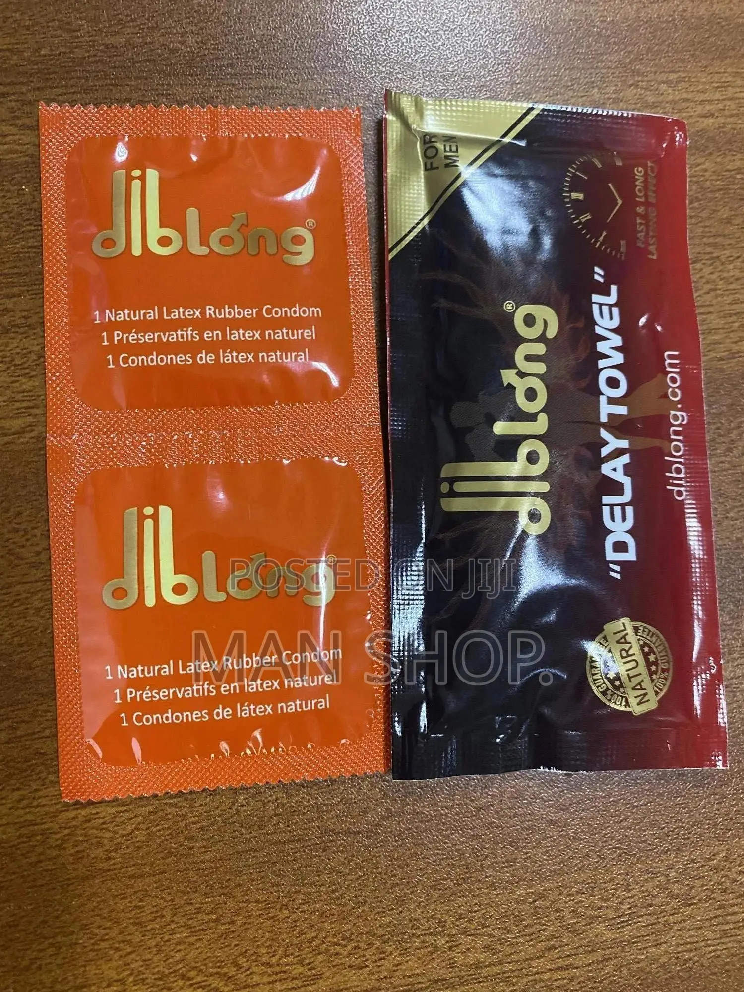 Diblong Delay Towel for Men.Get 2 PCS of Condom for Free