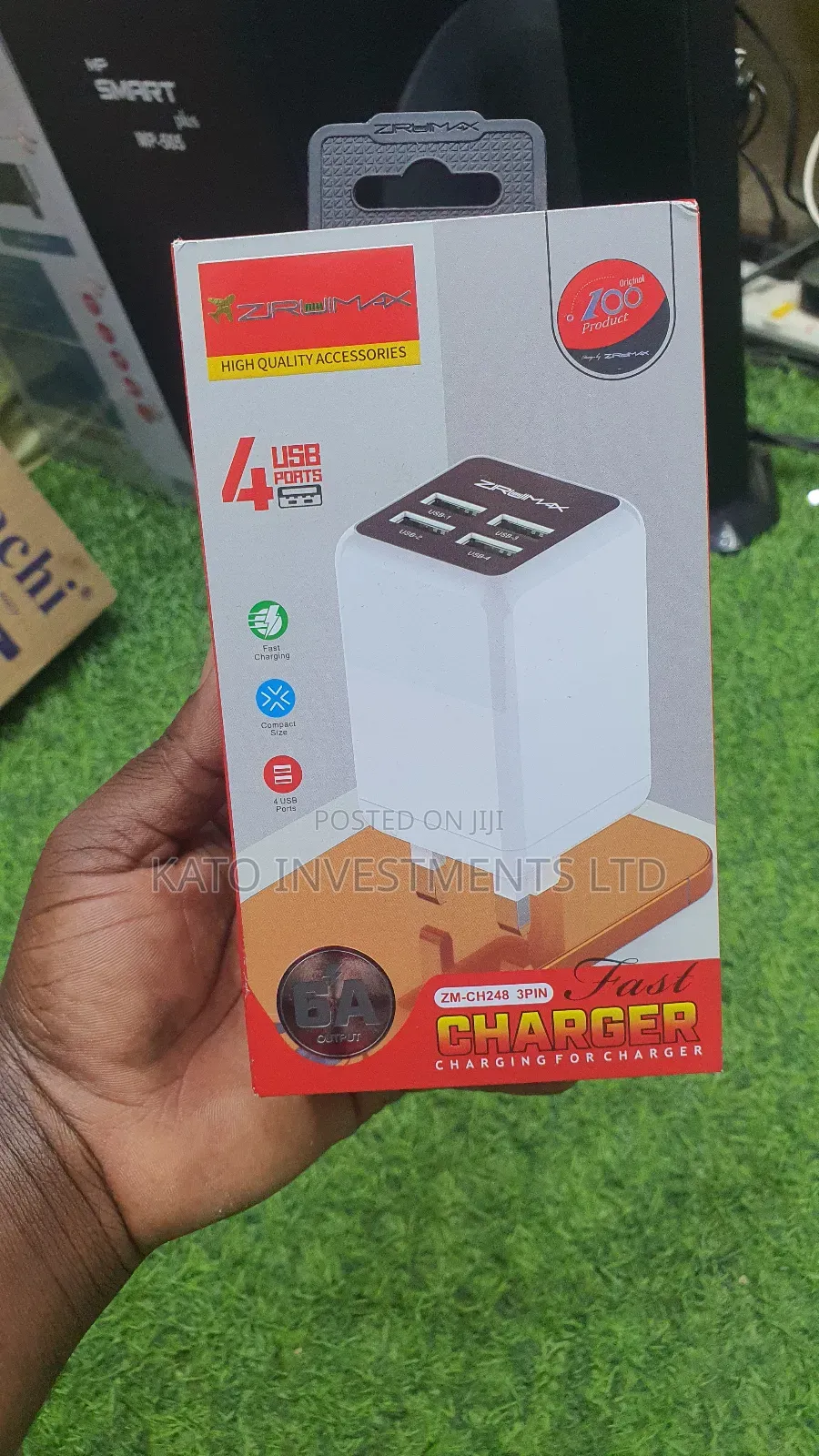 Zirumax 4 Usb Port Fast Charger