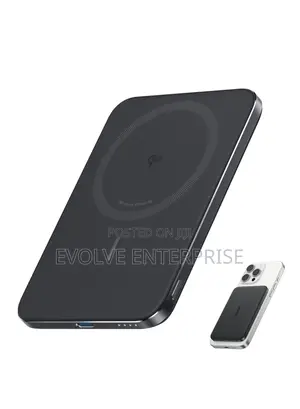 Nano Power Bank, Ultra-Slim 5,000mah Magnetic Wireless Charging