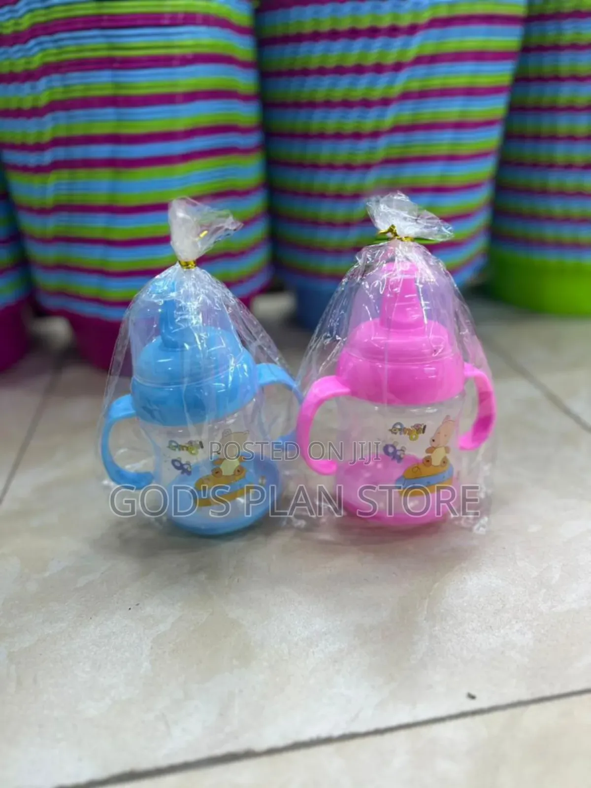 2pcs Plastic Sippy Baby Feeding Cups