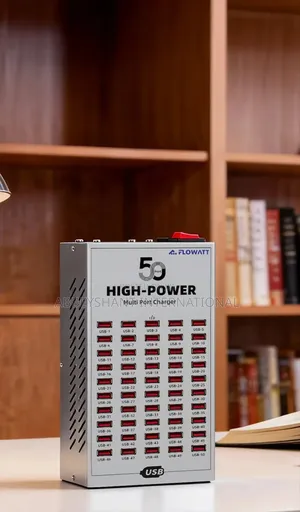 High-Power, 50-Port Usb Charging Station