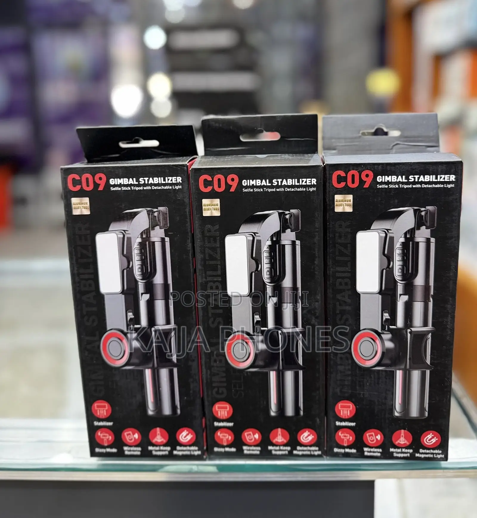 C09 Gimbal Stabilizer, Selfie Stick, Foldable Wireless Tripod