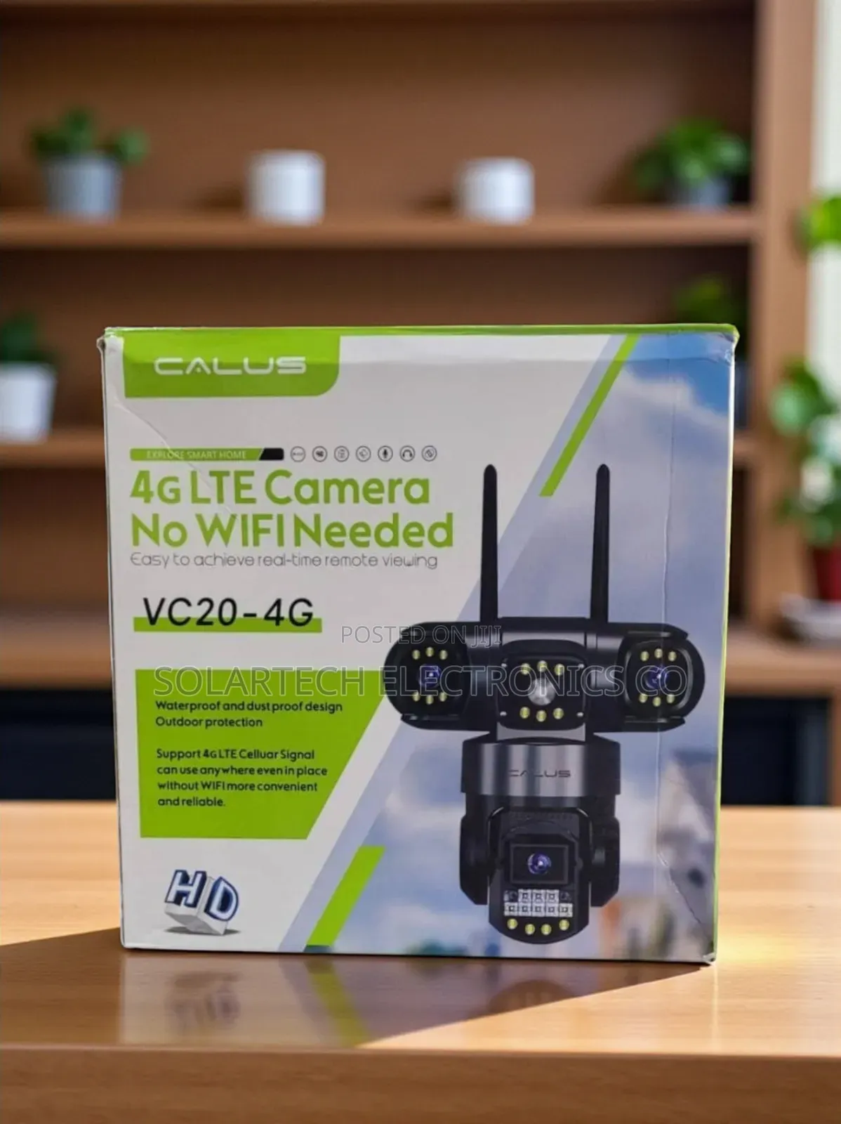 Smart Wifi Solar Camera – 4 Lens Wide Angle View