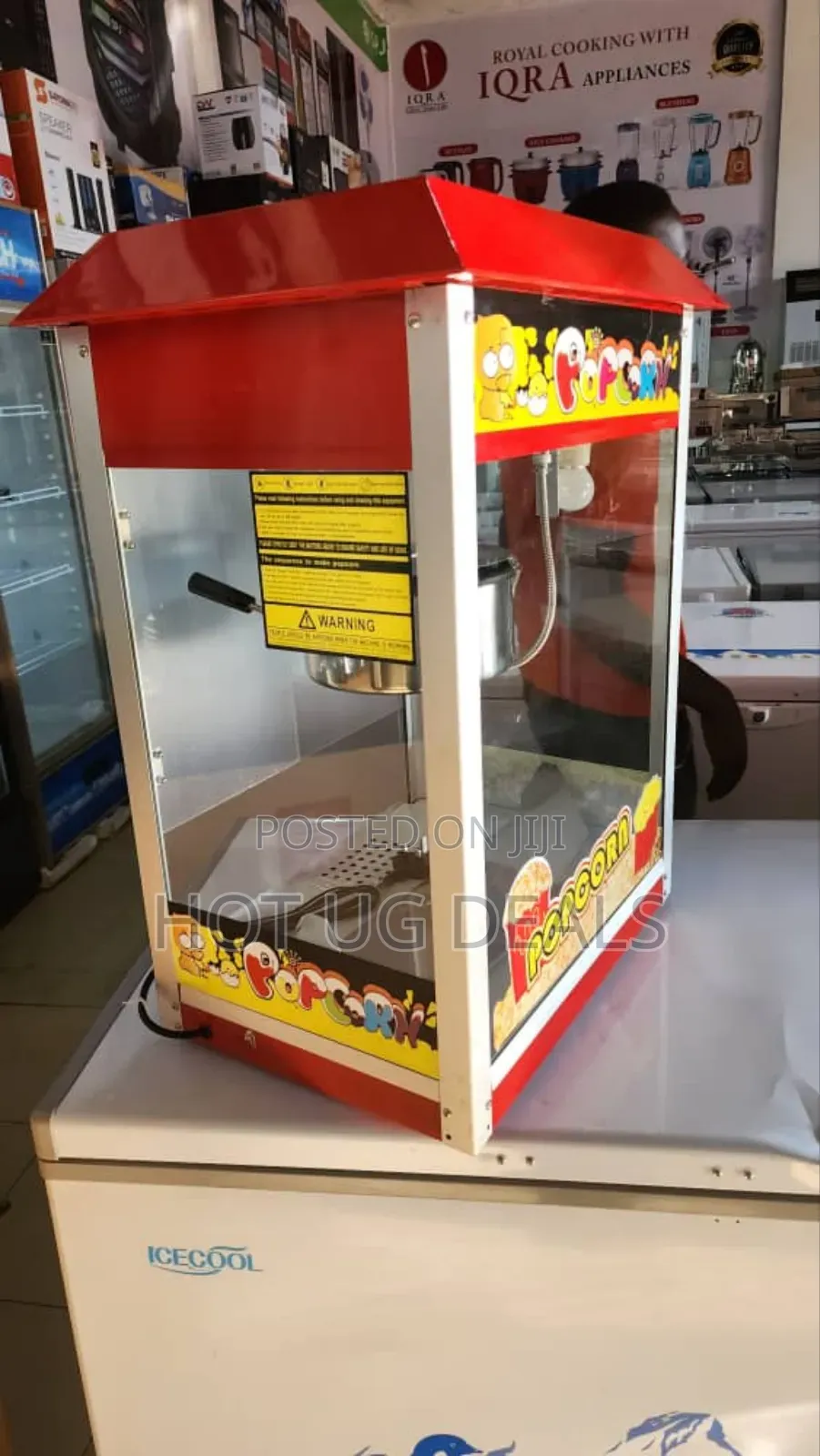 Commercial Electric Popcorn Maker Machine Movie – Red
