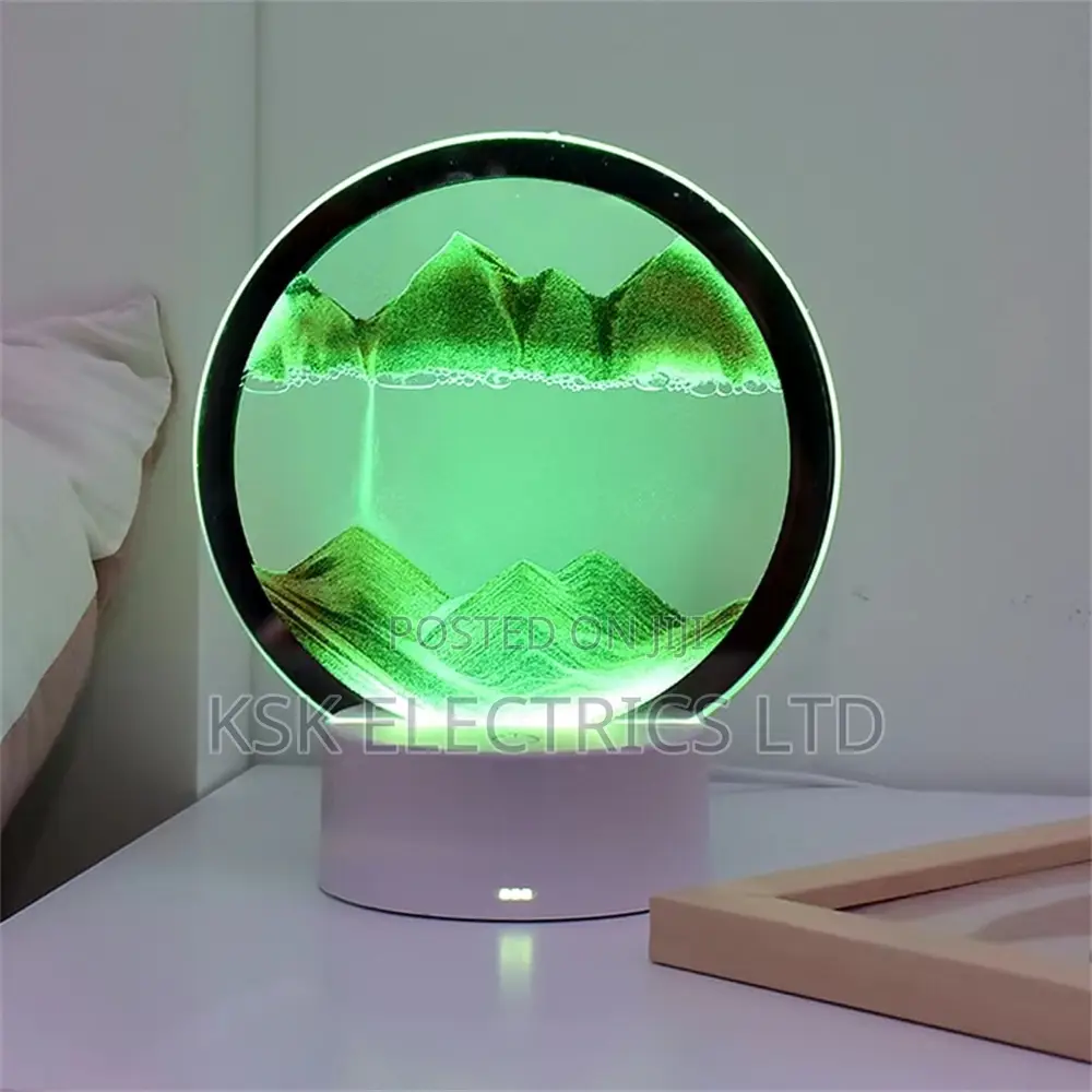 Hourglass Sandscape Led Table Lamp