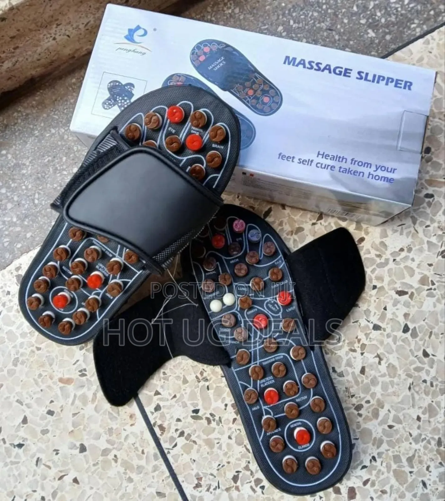 Reflexology Silicone Massage Slippers Leg Foot Massager