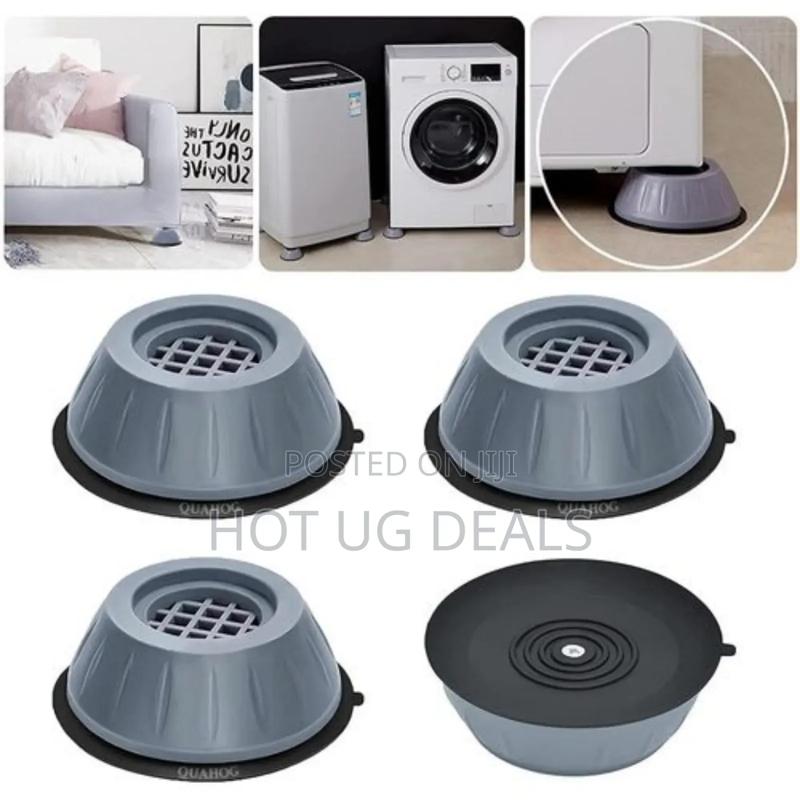 4pcs Washing Machine Anti Slip Vibration Pads Shock Absorbers