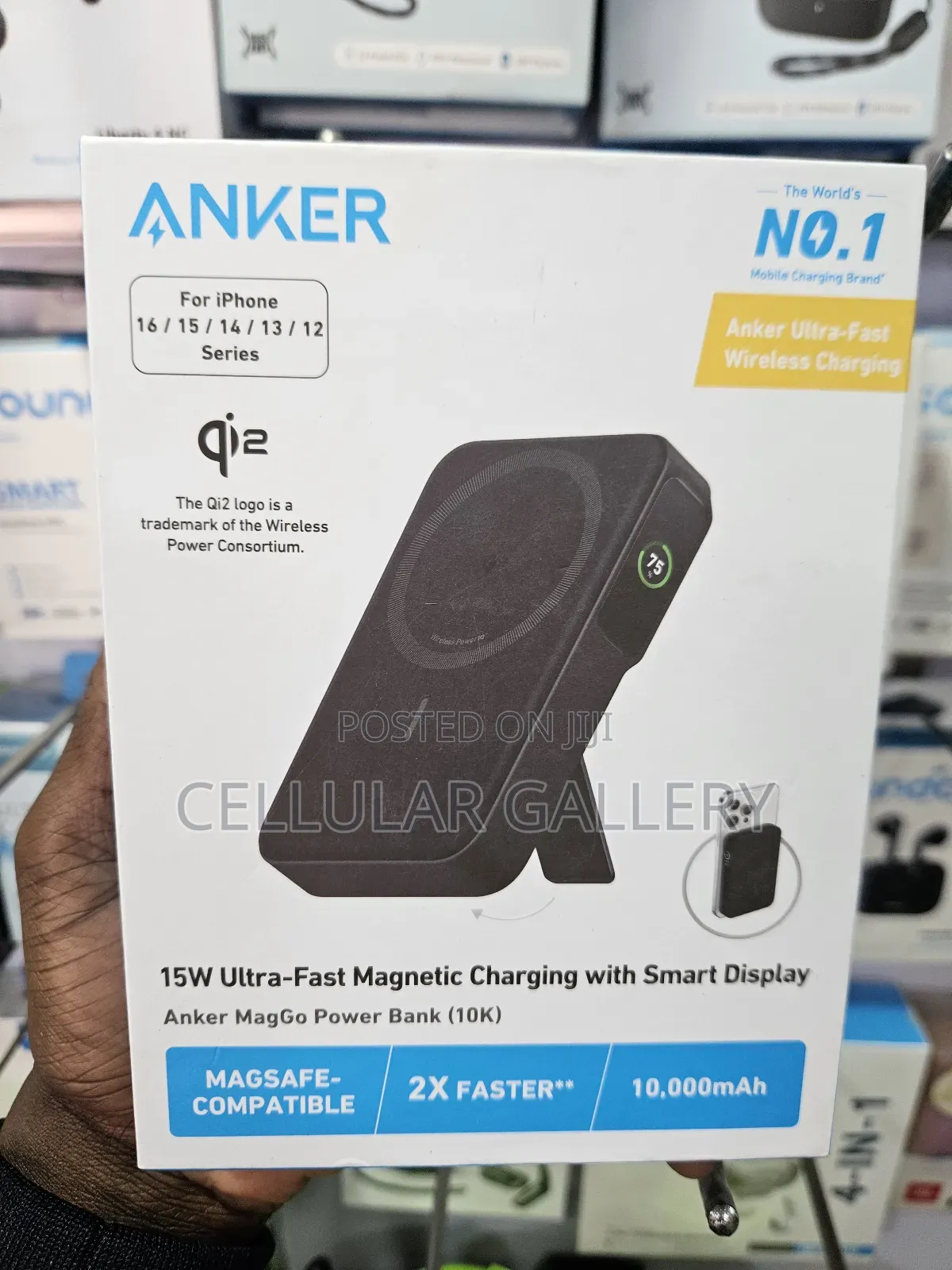 Anker Maggo Power Bank , 15w Ultra Fast Magnetic Wireless Charging