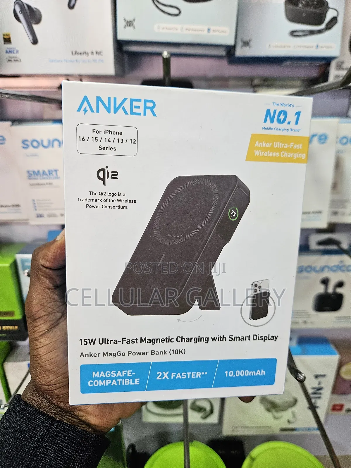 Anker Maggo Power Bank , 15w Ultra Fast Magnetic Wireless Charging