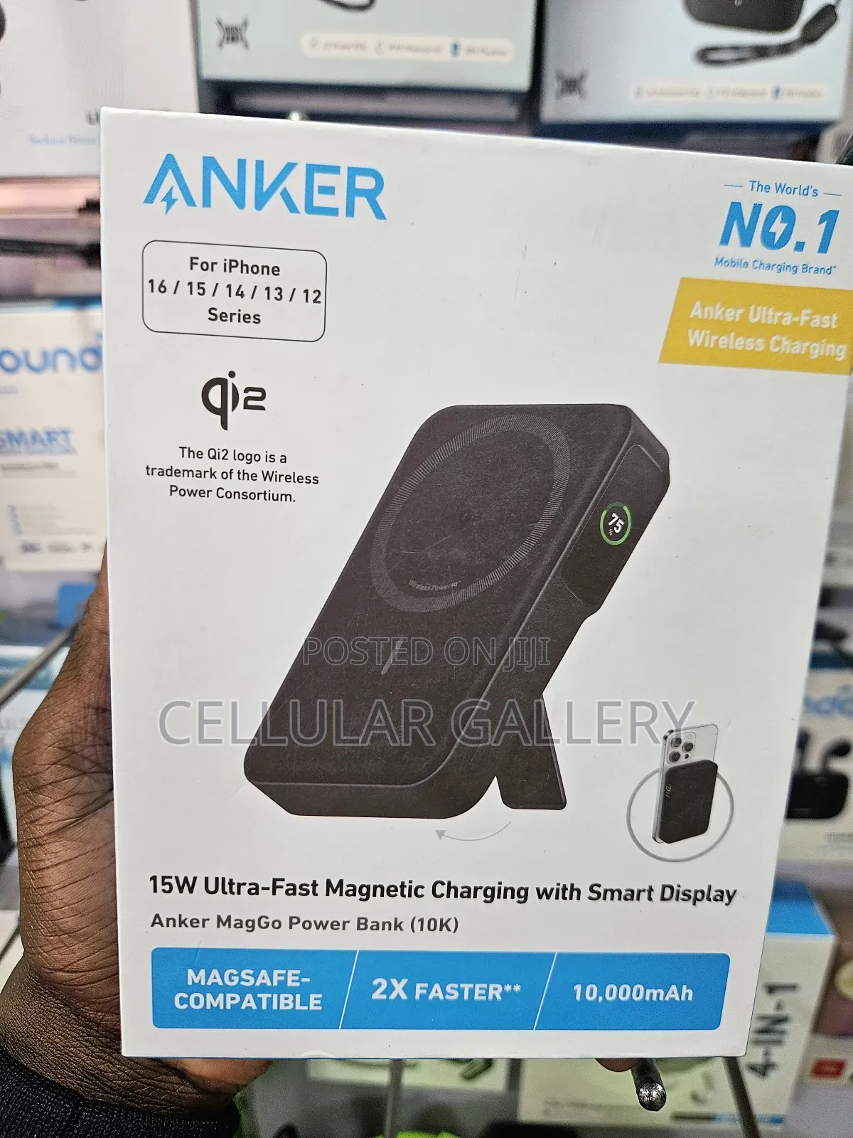 Anker Maggo Power Bank , 15w Ultra Fast Magnetic Wireless Charging