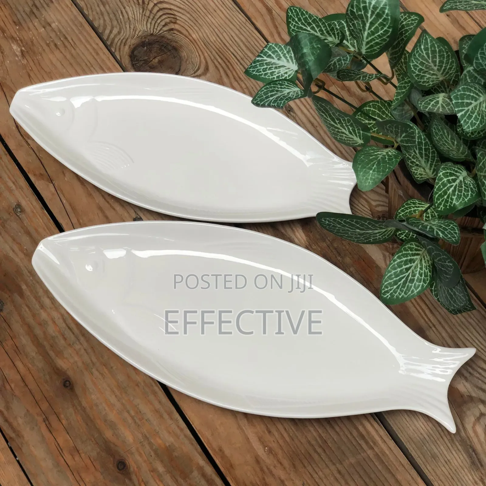 Fish-Shaped Ceramic Serving Plate or Platter.