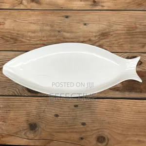 Fish-Shaped Ceramic Serving Plate or Platter.