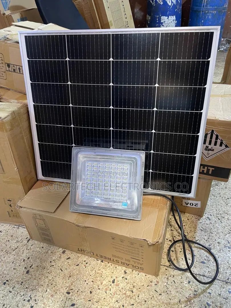 Blue Carbon 500w Solar Flood Light With 120w Solar Panel Styu