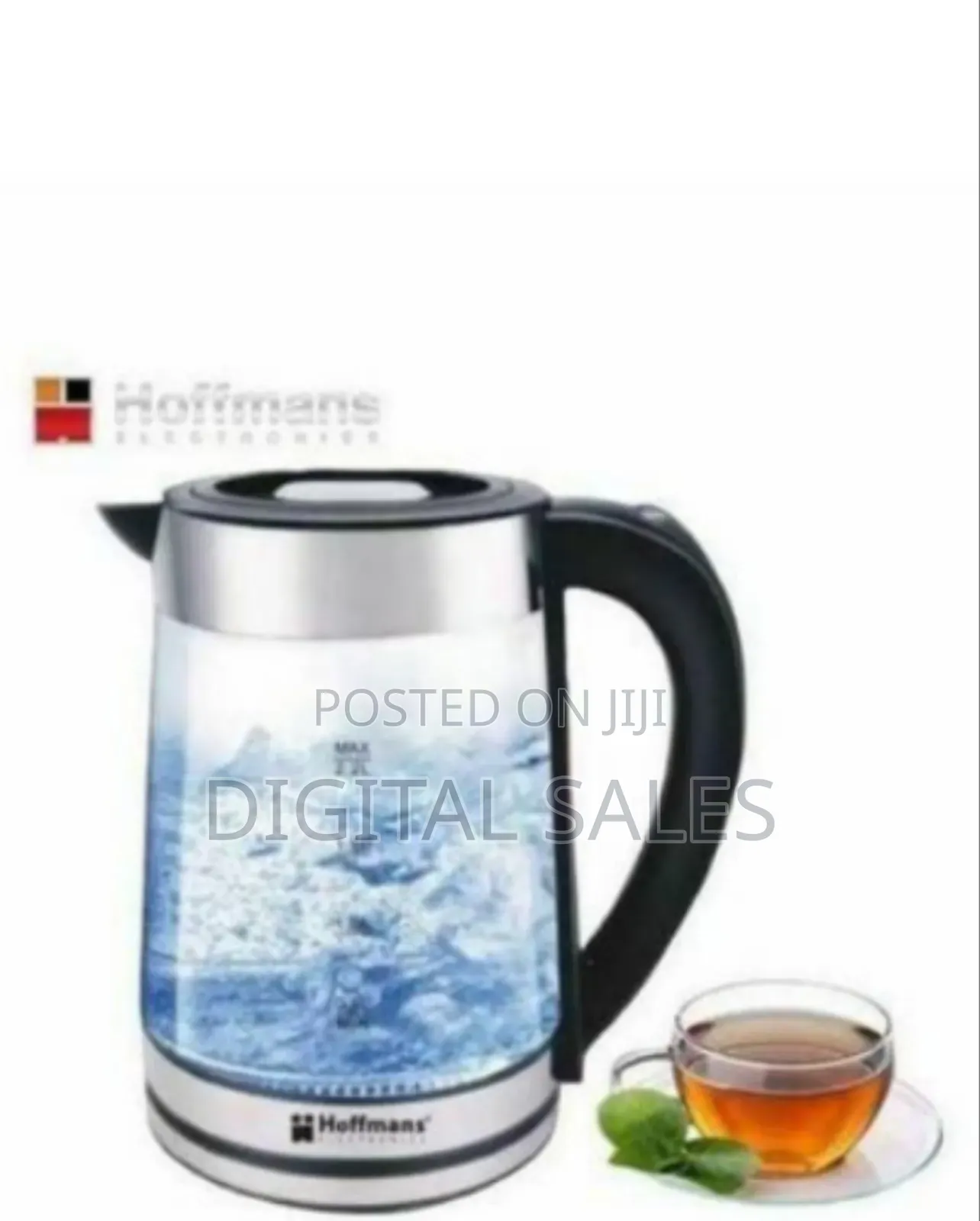 Hoffmans Glass Led Electric Kettle