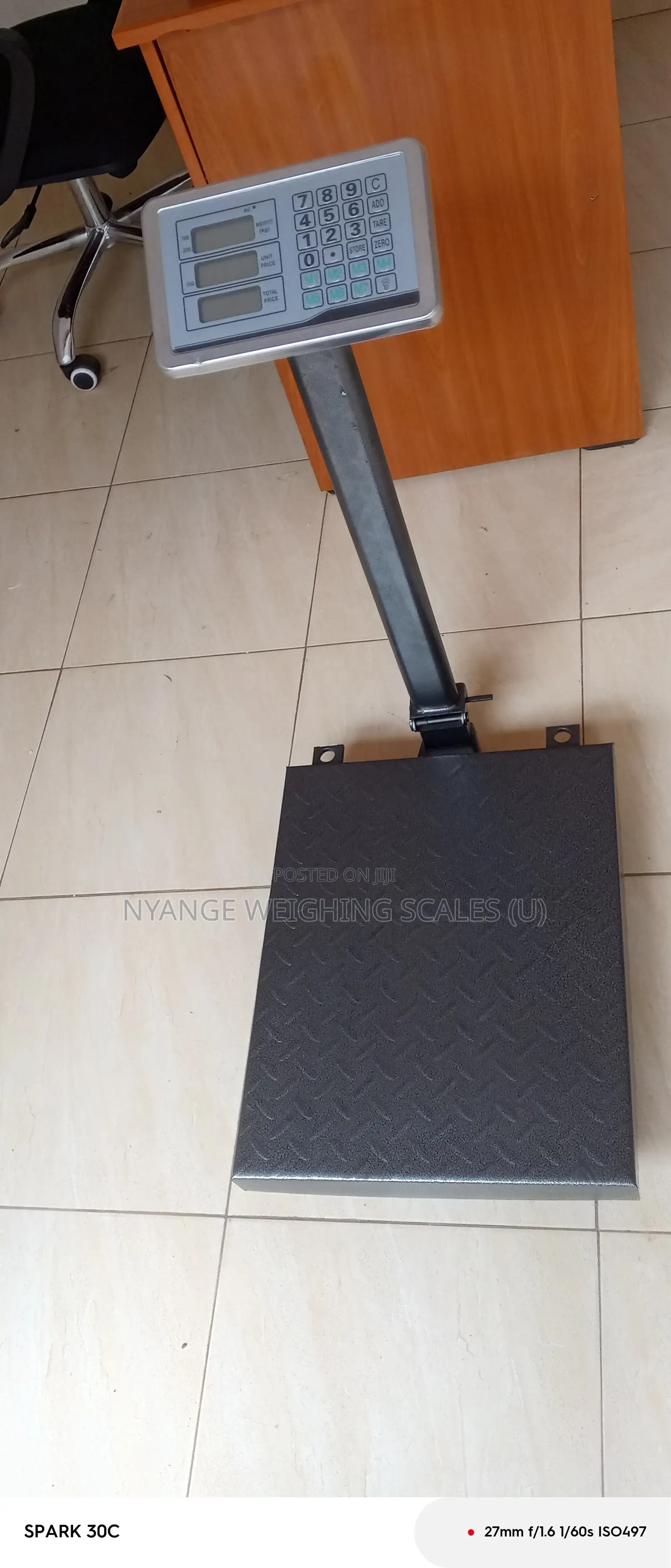 Black Color Weighing Scale Kitchen 350kg Weigh Accurate Weighing Scale
