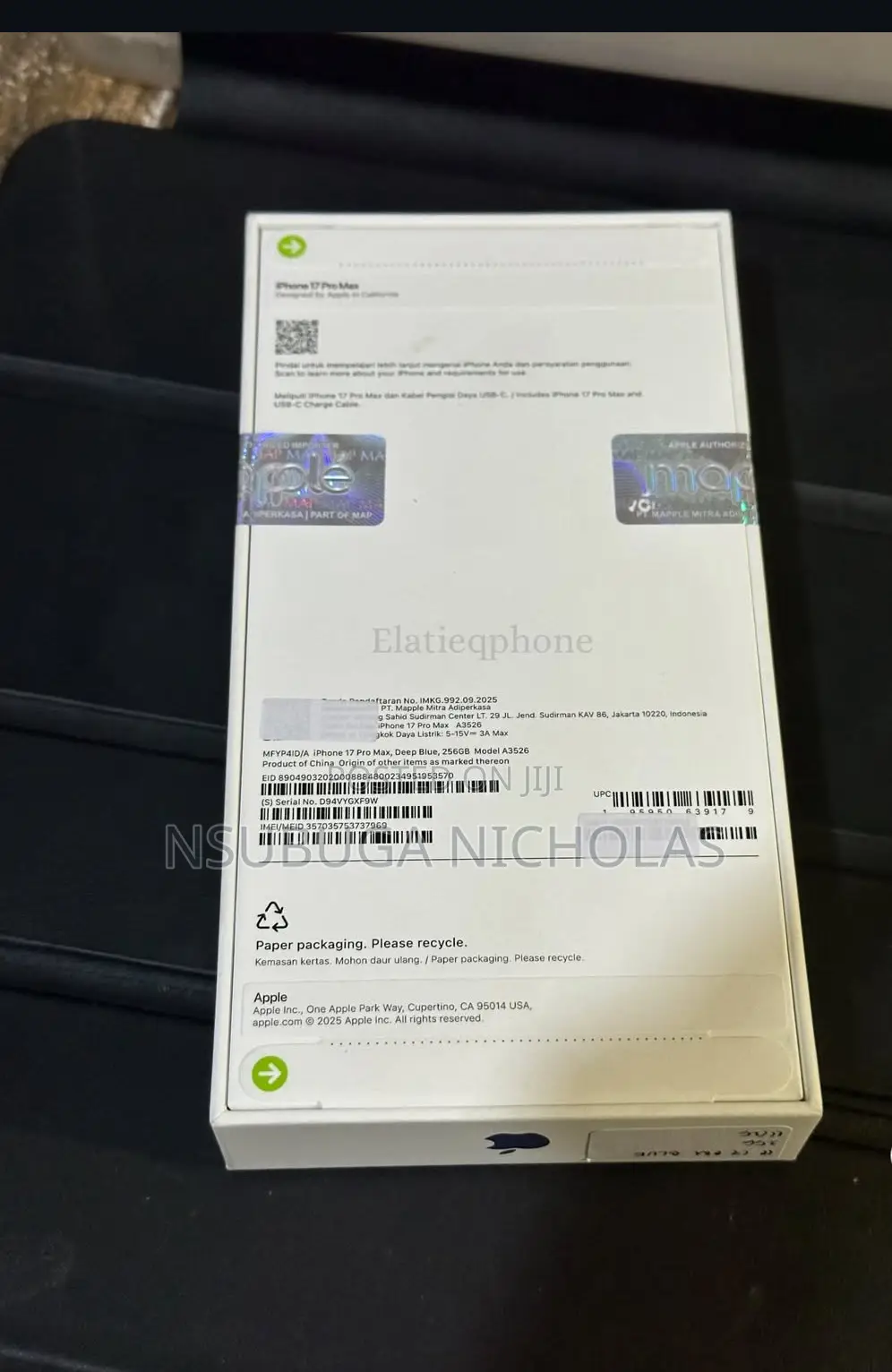 New Apple iPhone 17 Pro 256 GB Blue