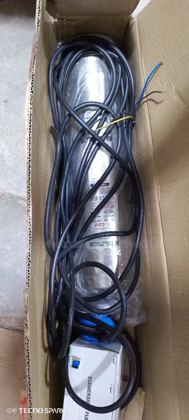 43m-Submersible Water Pumps.(Sucks From Bottom) Stainless Steel.