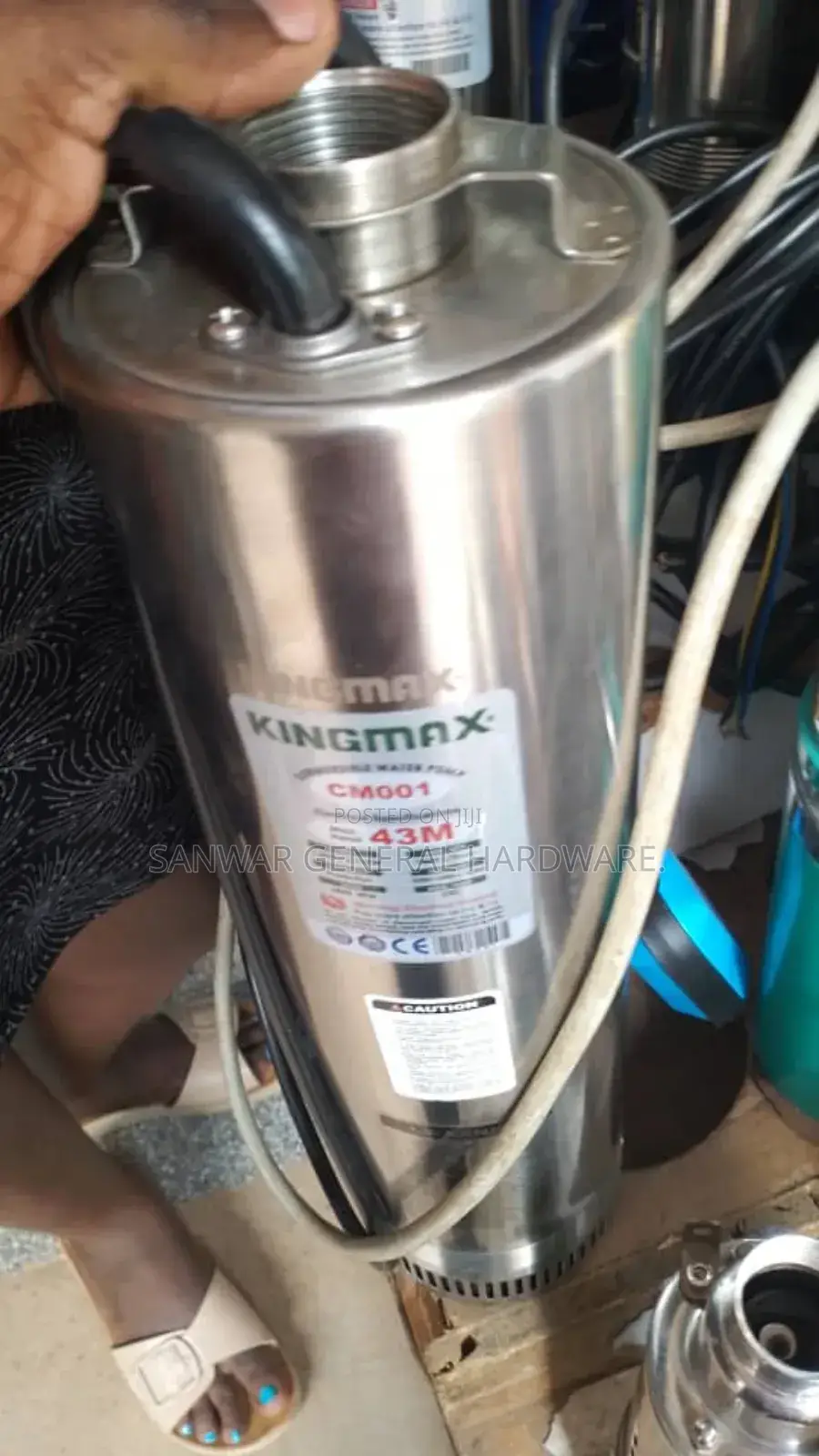 43m-Submersible Water Pumps.(Sucks From Bottom) Stainless Steel.